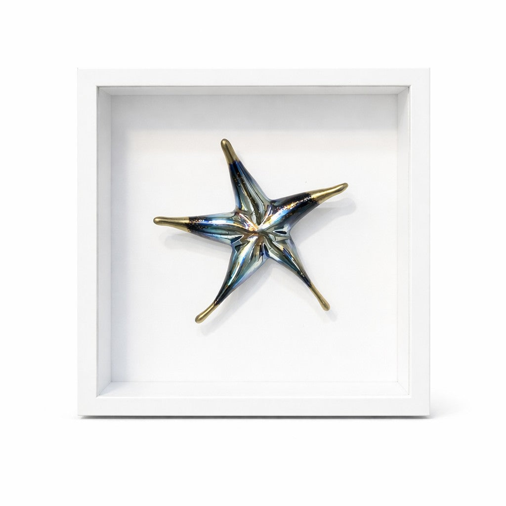 Sea Star in Silver Blue & Gold